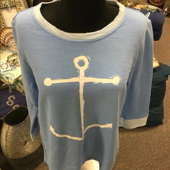 fresh produce Tops - Fresh Produce Sweatshirt Lt Blue fresh produce Tops - Fresh Produce Sweatshirt Lt Blue